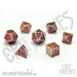 Glassstaff CSDCM23RMNCRUNE - Romance Rune Metal RPG Dice Set