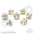 Glassstaff CSDCM53LTSBLSSM - Lotus Blossom Metal RPG Dice Set