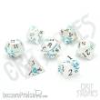 Glassstaff CSDCM54IRISBLSSM - Iris Blossom Metal RPG Dice Set