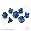 Glassstaff CSDCM60CRZDNGMA - Crazed Enigma Metal RPG Dice Set