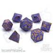 Glassstaff CSDCM73WZTCHGR - Wiztech Gears Metal RPG Dice Set