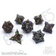 Glassstaff CSDCM78NCTRNLAETH - Nocturnal Aether Metal RPG Dice Set