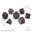 Glassstaff CSDCM9RDWRMSKN - Red Wyrmskin Metal RPG Dice Set
