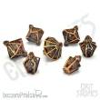 Glassstaff CSDCMH4ELIXRMBRSS - Elixerium Brass Hollow Metal RPG Dice Set