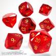 Glassstaff CSDCS25RBRCKNNG - Ruby Reckoning Glass RPG dice set