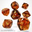 Glassstaff CSDCS28EMBRN - Emberion Glass RPG dice set