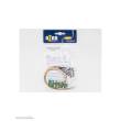 Azar Models D002-1 - Set of 5 Fancy lamps with white warm LED