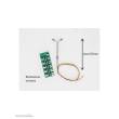 Azar Models D003-1 - Set of 5 double streetlights with warm white LED