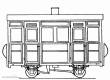Peco DM29 - 4-Rad-Reisebus mit 2 Abteilen