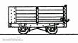 Peco DM36 - 4-Rad-Endtür-offener Wagen