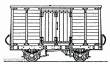 Peco DM70 - Tralee und Dingle Railway Planwagen für den Güterverkehr
