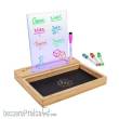 ENHANCE Gaming ENTTABL100CLEW - ENHANCE LED Writing Score Board & Dice Tray for Table Games - Dice Rolling Tray