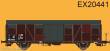 Exact-Train EX20441 - SBB Gbs Güterwagen mit Farbflächen, kleinem SBB Emblem, glattem Dach und Türen Epoche VI