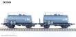 Exact-Train EX20504 - DB 2er Set 24m3 Einheitsbauart Leichtbau-Kesselwagen Bahndienstwagen für DK