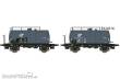 Exact-Train EX20516 - DB 2er Set 24m3 Einheitsbauart Leichtbau-Kesselwagen VTG Altes Emblem (Ohne Bremserhaus)