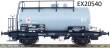Exact-Train EX20540 - PKP 24m3 Einheitsbauart Leichtbau-Kesselwagen Silber grau