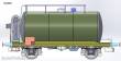 Exact-Train EX20680 - DB 30m3 Leichtbau Uerdinger Bauart Kesselwagen BP Schwarz