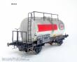 Exact-Train EX22012 - DB 30m3 Uedinger Kesselwagen ESSO WeissRot Epoche IV (Verschmutzt)