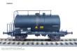 Exact-Train EX22013 - DB 30m3 Uedinger Kesselwagen ESSO Schwarz Nr.705 6226-5 Epoche IV (Verschmutzt)