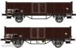 Exact-Train EX23957 - 2er-Set SNCF UIC II Braun TOW mit Diskus Räder und TOW mit Leonard Speichenrädern