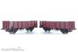 Exact-Train EX23981 - 2er-Set NMBS 2289035 EUROP mit Diskus Räder und B 2289007 EUROP mit Speichenrädern Braun Ep III