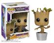 Funko FK5104 - Guardians of the Galaxy POP! Vinyl Wackelkopf-Figur Dancing Groot 10 cm