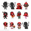 Funko FK55210 - Marvel Comics Mystery Minis Minifiguren 5 cm Display Deadpool 30th Anniversary (12)