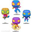 Funko FK69140 - Marvel POP! TV Vinyl Figuren 4er-Pack Miles Morales (BLKLT) 9 cm