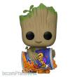 Funko FK70654 - Ich bin Groot POP! Vinyl Figur Groot w/Cheese Puffs 9 cm