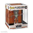 Funko FK80001 - Star Wars: The Mandalorian POP! Deluxe Vinyl Bobblehead Figur IG-12 with Grogu 17 cm