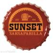 FaNaTtik FNTK-B-FLT84 - Fallout Blechschild Sunset Sarsaparilla Bottle Cap