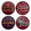FaNaTtik FNTK-B-FLT96 - Fallout Untersetzer 4er-Pack Metal Drinks