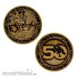 Dungeons & Dragons Sammelmünze 50th Anniversary Antique Gold Edition 4 cm