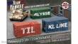 Gale Force Nine Modelling GFNBB254 - Modern: 20ft Shipping Containers - Damaged (x3)