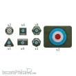 Battlefront Miniatures GFNBR905 - British LW Tokens (x20) and Objectives (x2)