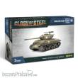 Gale Force Nine Boardgame GFNCSU04 - Clash of Steel M4A3E8 Easy Eight Tank Platoon (x3 Plastic)