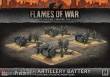 Battlefront Miniatures GFNGBX117 - 10.5cm Artillery Battery (Mid War x4 Guns Plastic)