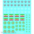 Battlefront Miniatures GFNTIR950 - WW3 Iranian Decal Set (x4)