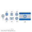 Battlefront Miniatures GFNTTK26 - WW3: Israeli Token Set (x20 Tokens, x2 Objectives)