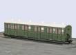 Peco GR-401U - OO-9 Composite Coach Unlettered Green