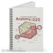 Glassstaff GSNB5ANTMYD20 - Anatomy of the d20 Spiral Notebook