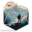 Glassstaff GSPN7CMPND20 - The d20 Champion Pin