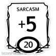 Glassstaff GSST51STTSAR - Stat Block Sarcasm Sticker