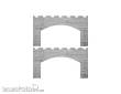 Modusteck H0460632 - 2x Fassade , geschlossen, ocker