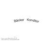 Modusteck H0460654 - Schriftzug schwarz, Bäcker Konditor