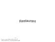 Modusteck H0460661 - Schriftzug schwarz, Restaurant