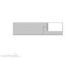 Modusteck H0870856.2R - Bahnsteigbelag lang, Leitsystem, Öffnung L.292 x B.75,2 mm