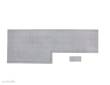 Modusteck H0870859.3R - Modusteck Bahnsteigbelag 1, lang, mit Ausbuchtung nach rechts