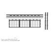 Modusteck H0881013 - Modusteck Bahnsteighallenteil, Abschluss 510mm