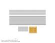 Modusteck H0890004.2 - 75,2mm Bahnsteig Set 4 Abschluss+LS 292 x 17,8 x 75,2 mm